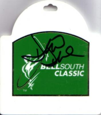 David Duval autographed 1999 Bellsouth Classic badge