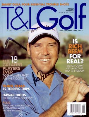 Rich Beem autographed T&L Golf magazine cover