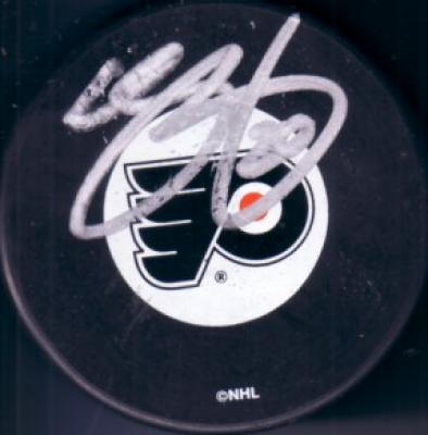 Chris Pronger autographed Philadelphia Flyers puck