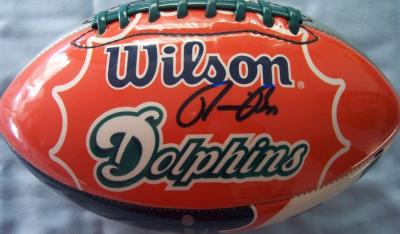 Ronnie Brown autographed Miami Dolphins football