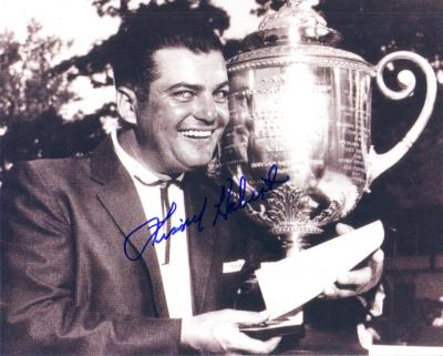 Lionel Hebert autographed 1957 PGA Championship 8x10 photo