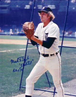 Mark Fidrych autographed 8x10 Detroit Tigers photo inscribed The Bird ROY 76