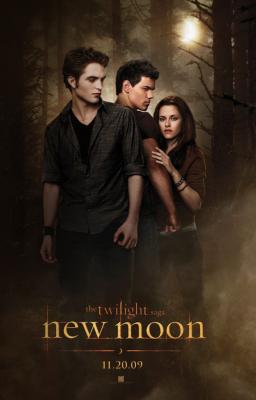 Twilight New Moon movie poster (Bella Edward & Jacob)