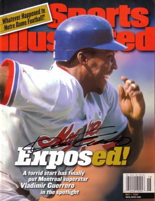 Vladimir Guerrero autographed Montreal Expos 1998 Sports Illustrated