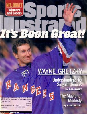 Wayne Gretzky autographed New York Rangers 1999 Retirement Sports Illustrated
