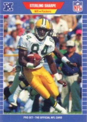 Sterling Sharpe Packers 1989 Pro Set Rookie Card