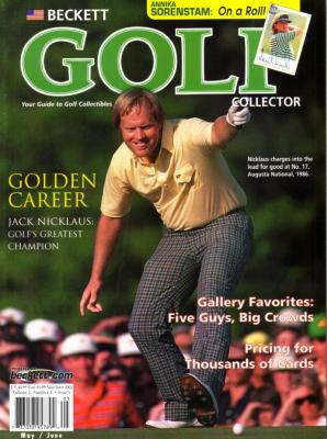 Jack Nicklaus 2002 Beckett Golf Collector magazine MINT