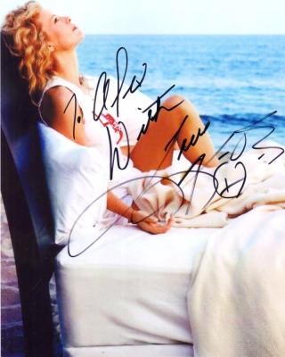 Kim Basinger autographed sexy 8x10 photo (to Alex)