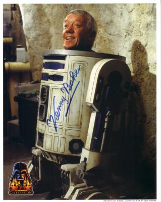 Kenny Baker autographed 8x10 R2-D2 Star Wars photo
