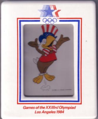 1984 Olympics ceramic mail-a-frame photo frame