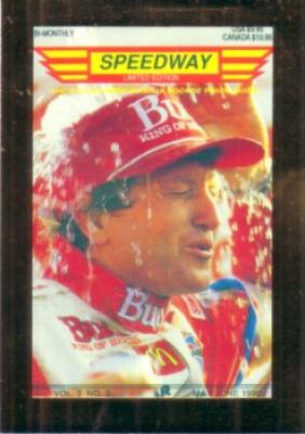 Bill Elliott 1992 Speedway racing promo card