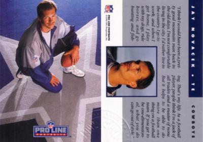 Jay Novacek 1992 Pro Line National Convention promo card MINT