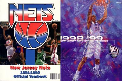 New Jersey Nets 1991-92 & 1998-99 Yearbooks