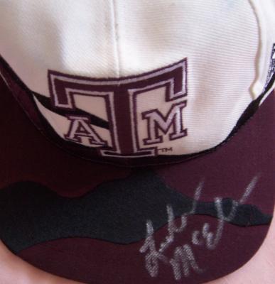 Leeland McElroy autographed Texas A&M cap or hat