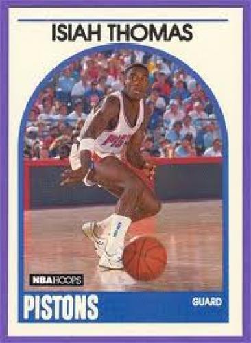 Basketball Card; Isiah Thomas; Pistons Guard; 1989 NBA Hoops Basketball Cards