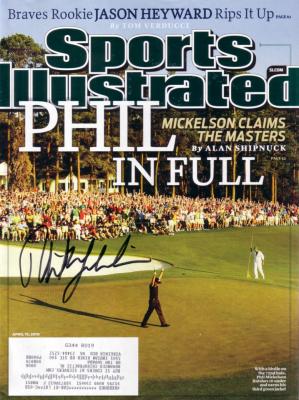 Phil Mickelson autographed 2010 Masters Sports Illustrated