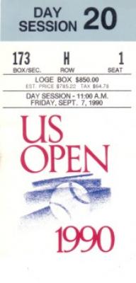 1990 U.S. Open tennis ticket stub (Pete Sampras first Grand Slam win)