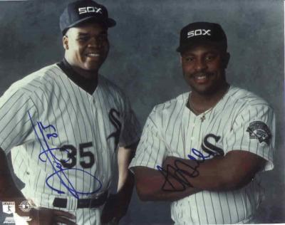 Frank Thomas & Albert Belle autographed Chicago White Sox 8x10 photo