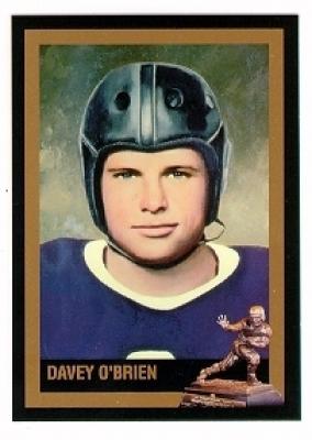 Davey O'Brien TCU Heisman Trophy winner card