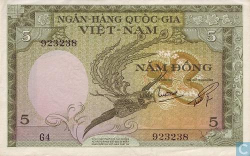 South Vietnam 5 Dong
