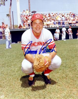 Johnny Bench autographed Cincinnati Reds 8x10 photo
