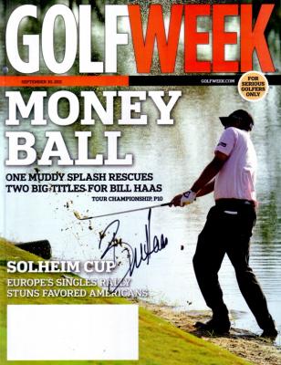 Bill Haas autographed 2011 Golf Week magazine