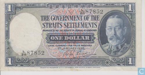 Straits Settlements 1 dollar 1935