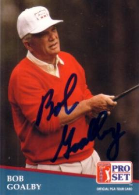 Bob Goalby autographed 1991 Pro Set golf card