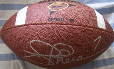 Joe Theismann autographed Wilson NCAA football