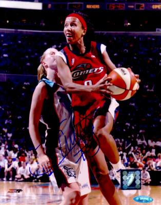 Janeth Arcain autographed 8x10 WNBA Houston Comets photo