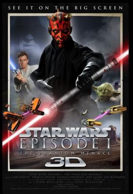 Star Wars Episode I The Phantom Menace 3D mini movie poster (Darth Maul)