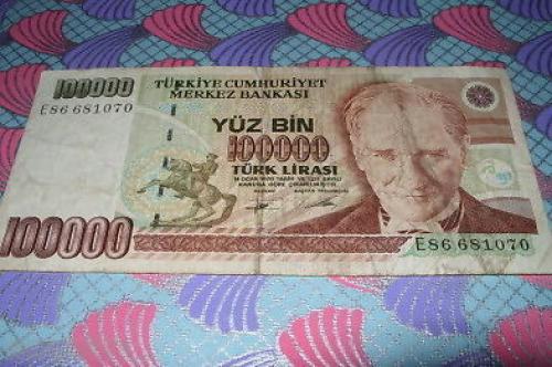 Turkey-100,000 liras-1970