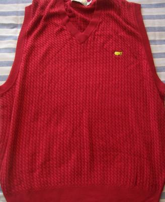 The Masters red sweater vest XL LIKE NEW