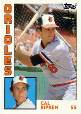Cal Ripken Baltimore Orioles 1984 Topps Super 5x7 inch jumbo card
