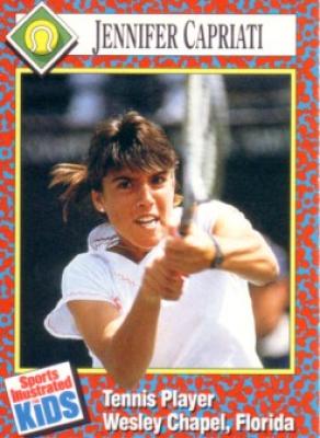 Jennifer Capriati 1991 Sports Illustrated for Kids Rookie Card