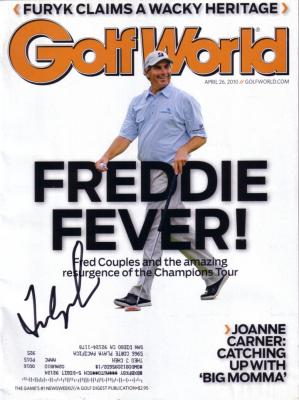 Fred Couples autographed 2010 Golf World magazine