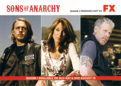 Sons of Anarchy 2009 Comic-Con Fox 5x7 promo card