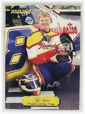 Jeff Burton 1995 Maxx racing promo card