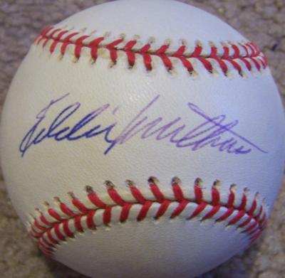 Eddie Mathews autographed NL baseball