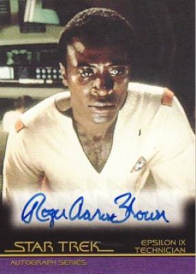 Roger Aaron Brown Star Trek certified autograph card