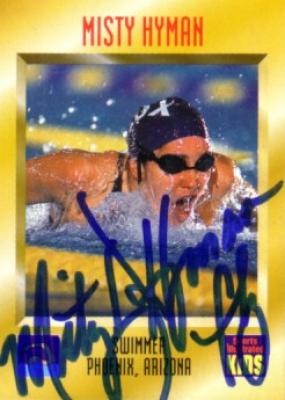 Misty Hyman (swimming) autographed 1997 Sports Illustrated for Kids card