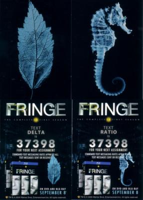 Fringe 2009 Comic-Con promo card set (2)