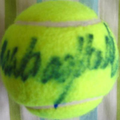 Mark Woodforde autographed tennis ball