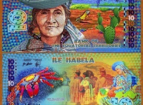 Equatorial Territories, Isabela Island, Ecuador, 10 E Francs POLYMER 2014, UNC