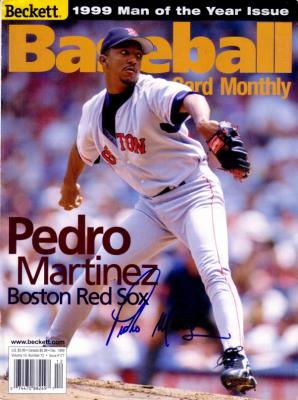 Pedro Martinez autographed Boston Red Sox 1999 Beckett Baseball cover