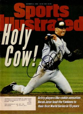Derek Jeter autographed New York Yankees 1996 World Series Sports Illustrated