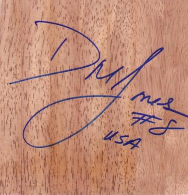 DeLisha Milton-Jones autographed 6x6 basketball hardwood floor