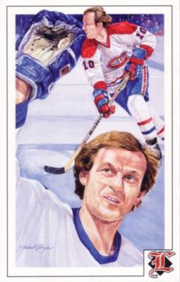 Guy Lafleur Canadiens 1992 Legends Magazine postcard