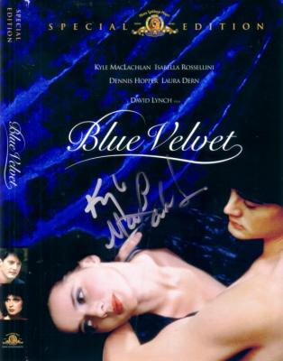 Kyle MacLachlan autographed Blue Velvet DVD cover