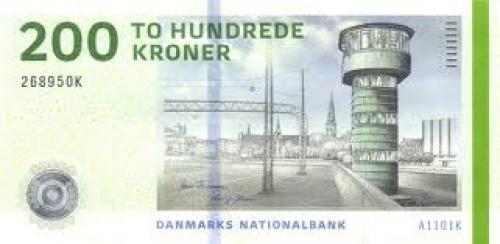 Banknotes: 200 Kroner; Denmark